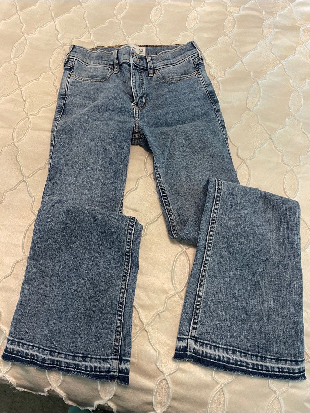 abercrombie kids Blue Flare Jeans